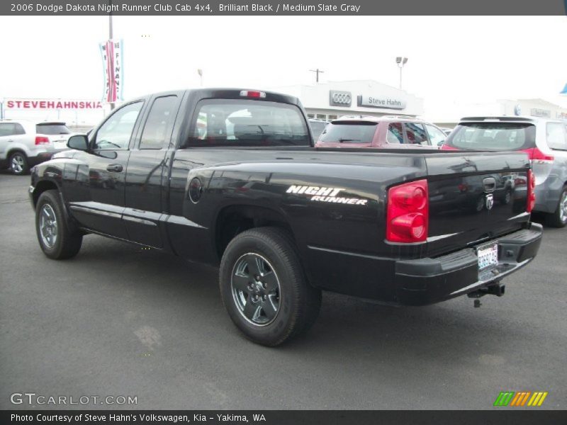 Brilliant Black / Medium Slate Gray 2006 Dodge Dakota Night Runner Club Cab 4x4