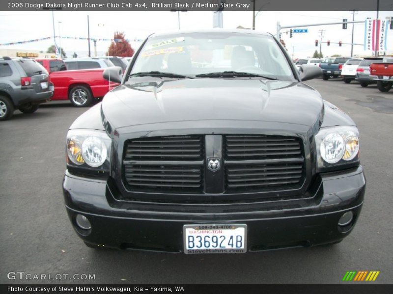 Brilliant Black / Medium Slate Gray 2006 Dodge Dakota Night Runner Club Cab 4x4