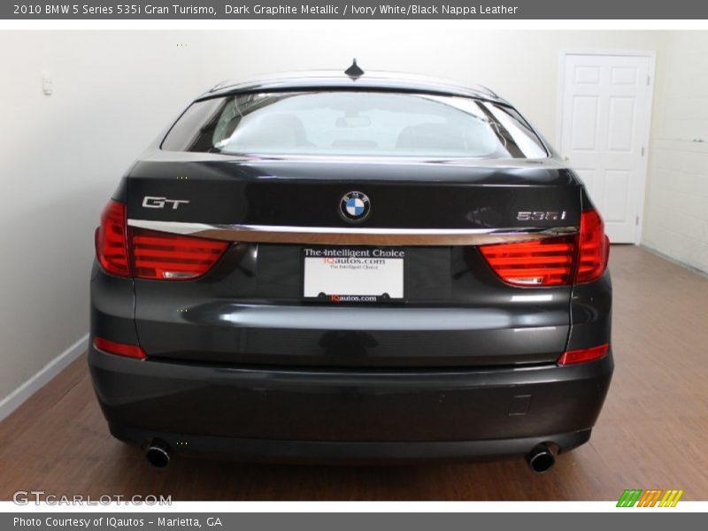 Dark Graphite Metallic / Ivory White/Black Nappa Leather 2010 BMW 5 Series 535i Gran Turismo