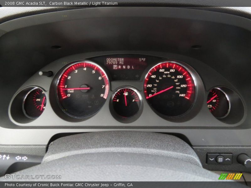 Carbon Black Metallic / Light Titanium 2008 GMC Acadia SLT