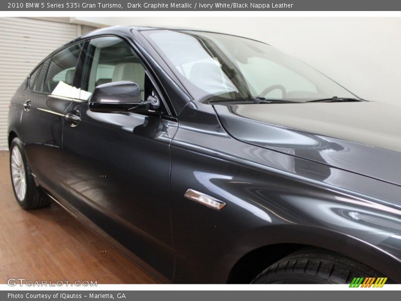 Dark Graphite Metallic / Ivory White/Black Nappa Leather 2010 BMW 5 Series 535i Gran Turismo