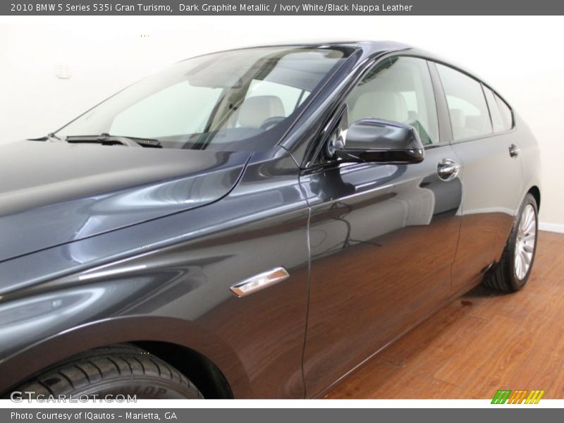 Dark Graphite Metallic / Ivory White/Black Nappa Leather 2010 BMW 5 Series 535i Gran Turismo