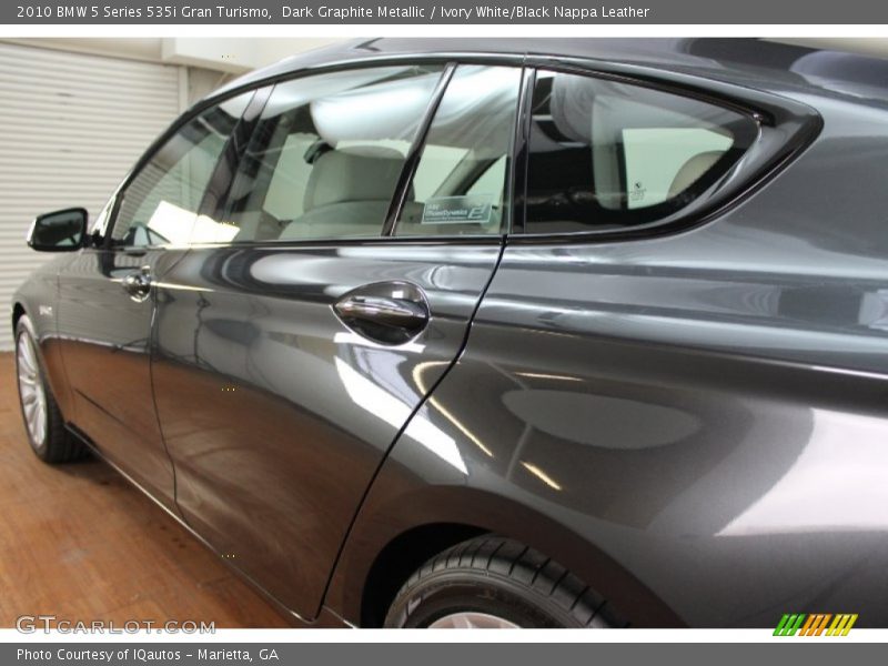 Dark Graphite Metallic / Ivory White/Black Nappa Leather 2010 BMW 5 Series 535i Gran Turismo