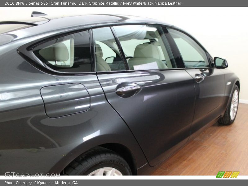Dark Graphite Metallic / Ivory White/Black Nappa Leather 2010 BMW 5 Series 535i Gran Turismo