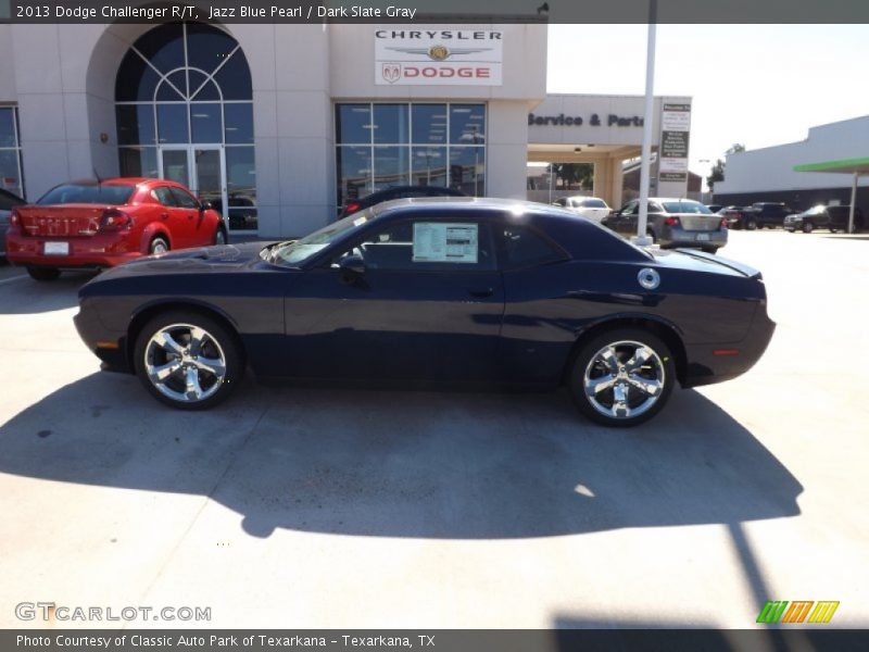 Jazz Blue Pearl / Dark Slate Gray 2013 Dodge Challenger R/T