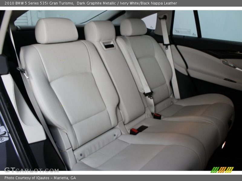 Rear Seat of 2010 5 Series 535i Gran Turismo