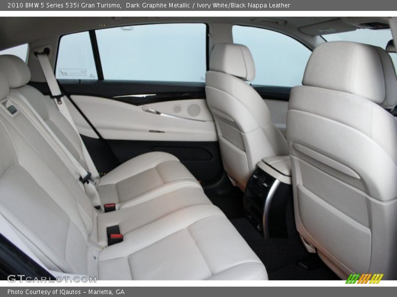  2010 5 Series 535i Gran Turismo Ivory White/Black Nappa Leather Interior