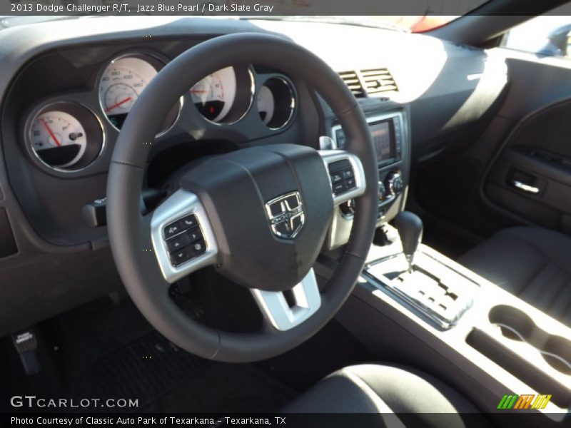 Jazz Blue Pearl / Dark Slate Gray 2013 Dodge Challenger R/T