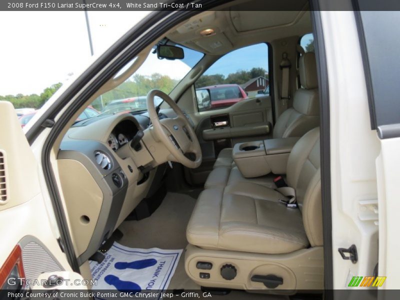 White Sand Tri-Coat / Tan 2008 Ford F150 Lariat SuperCrew 4x4