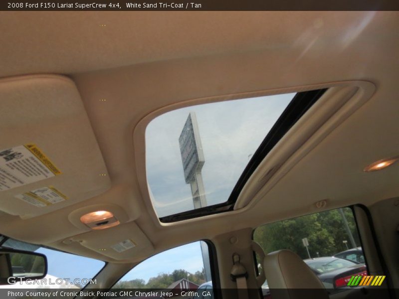 White Sand Tri-Coat / Tan 2008 Ford F150 Lariat SuperCrew 4x4