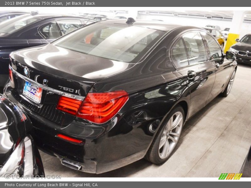 Jet Black / Black 2013 BMW 7 Series 750i Sedan