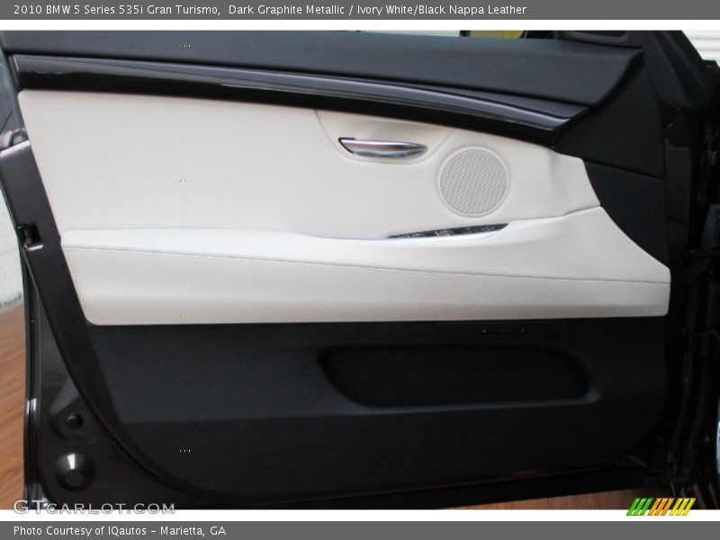 Dark Graphite Metallic / Ivory White/Black Nappa Leather 2010 BMW 5 Series 535i Gran Turismo