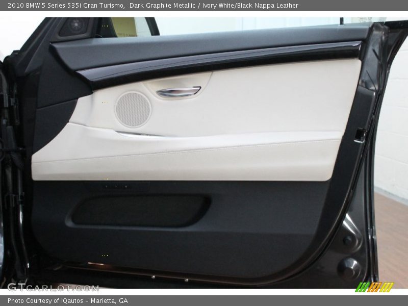 Dark Graphite Metallic / Ivory White/Black Nappa Leather 2010 BMW 5 Series 535i Gran Turismo
