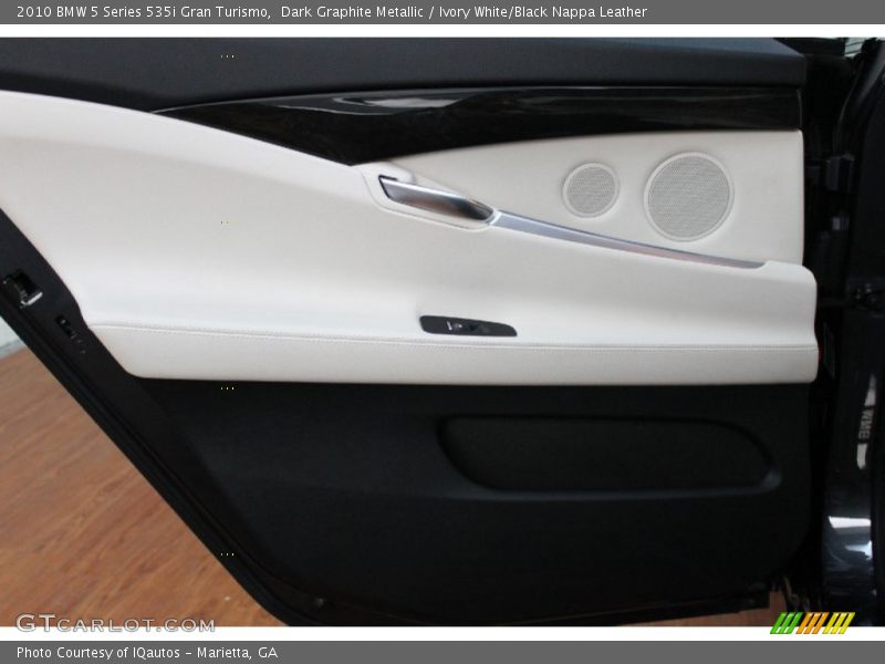 Dark Graphite Metallic / Ivory White/Black Nappa Leather 2010 BMW 5 Series 535i Gran Turismo