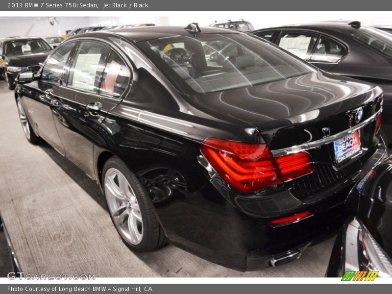 Jet Black / Black 2013 BMW 7 Series 750i Sedan