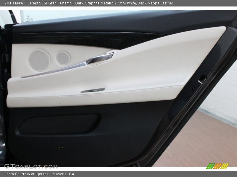 Dark Graphite Metallic / Ivory White/Black Nappa Leather 2010 BMW 5 Series 535i Gran Turismo