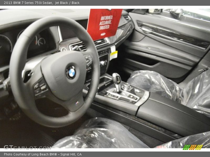 Jet Black / Black 2013 BMW 7 Series 750i Sedan