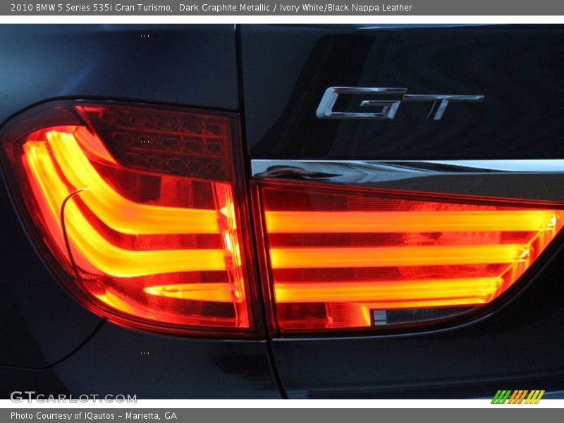 Dark Graphite Metallic / Ivory White/Black Nappa Leather 2010 BMW 5 Series 535i Gran Turismo