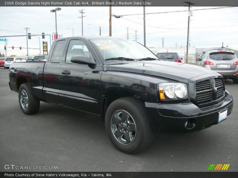 Brilliant Black / Medium Slate Gray 2006 Dodge Dakota Night Runner Club Cab 4x4