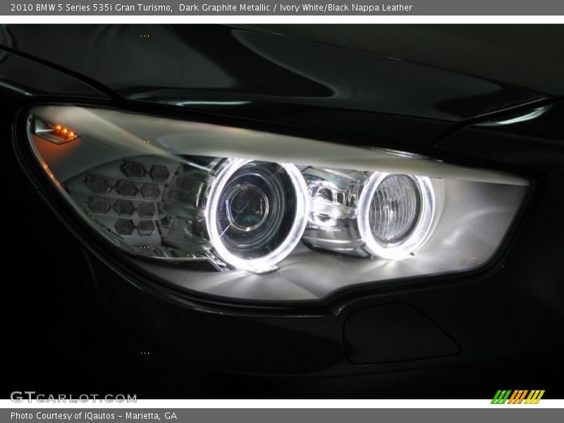 Dark Graphite Metallic / Ivory White/Black Nappa Leather 2010 BMW 5 Series 535i Gran Turismo