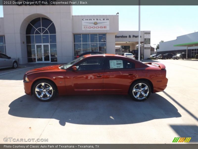 Copperhead Pearl / Black 2013 Dodge Charger R/T Plus