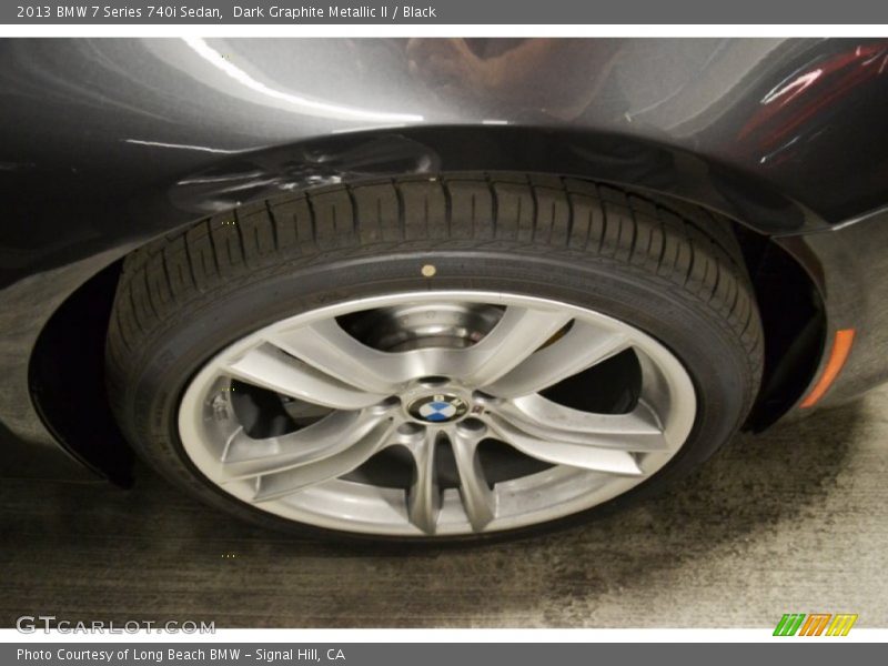 Dark Graphite Metallic II / Black 2013 BMW 7 Series 740i Sedan