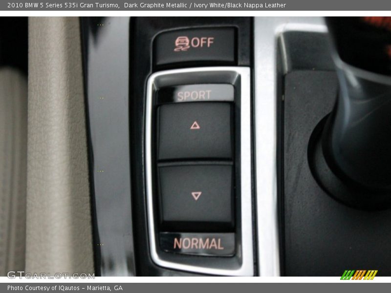 Dark Graphite Metallic / Ivory White/Black Nappa Leather 2010 BMW 5 Series 535i Gran Turismo
