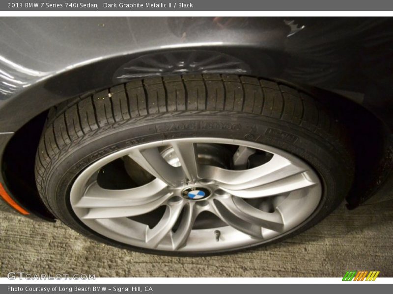 Dark Graphite Metallic II / Black 2013 BMW 7 Series 740i Sedan