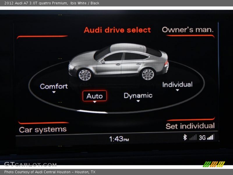 Ibis White / Black 2012 Audi A7 3.0T quattro Premium