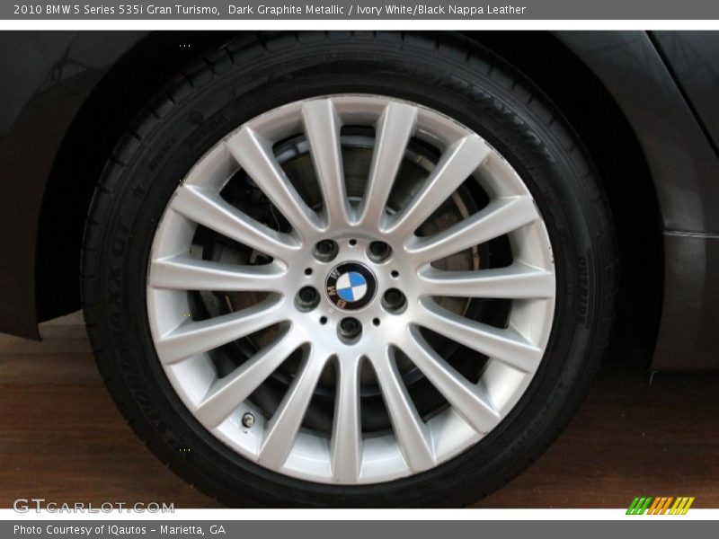 Dark Graphite Metallic / Ivory White/Black Nappa Leather 2010 BMW 5 Series 535i Gran Turismo