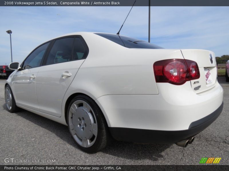Campanella White / Anthracite Black 2008 Volkswagen Jetta S Sedan