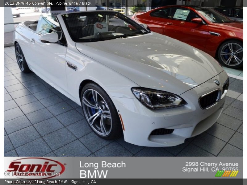 Alpine White / Black 2013 BMW M6 Convertible