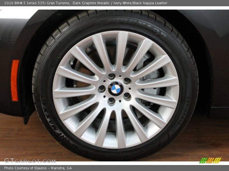 Dark Graphite Metallic / Ivory White/Black Nappa Leather 2010 BMW 5 Series 535i Gran Turismo