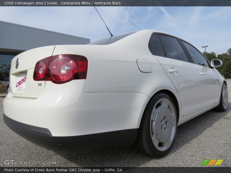 Campanella White / Anthracite Black 2008 Volkswagen Jetta S Sedan