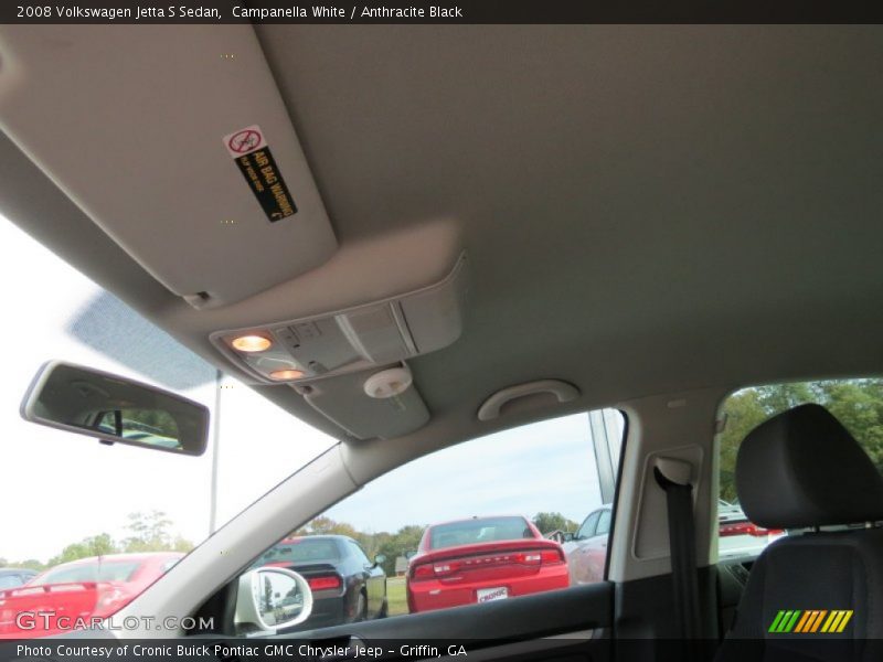 Campanella White / Anthracite Black 2008 Volkswagen Jetta S Sedan