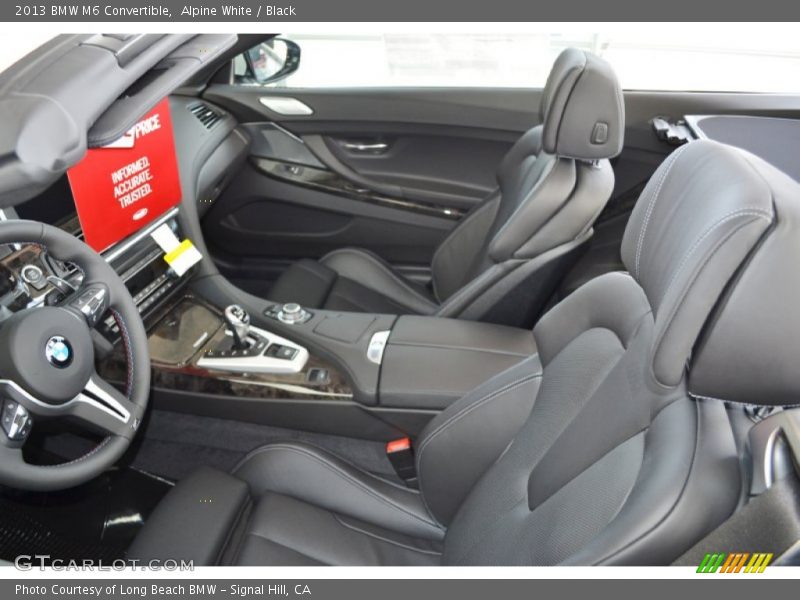 Front Seat of 2013 M6 Convertible