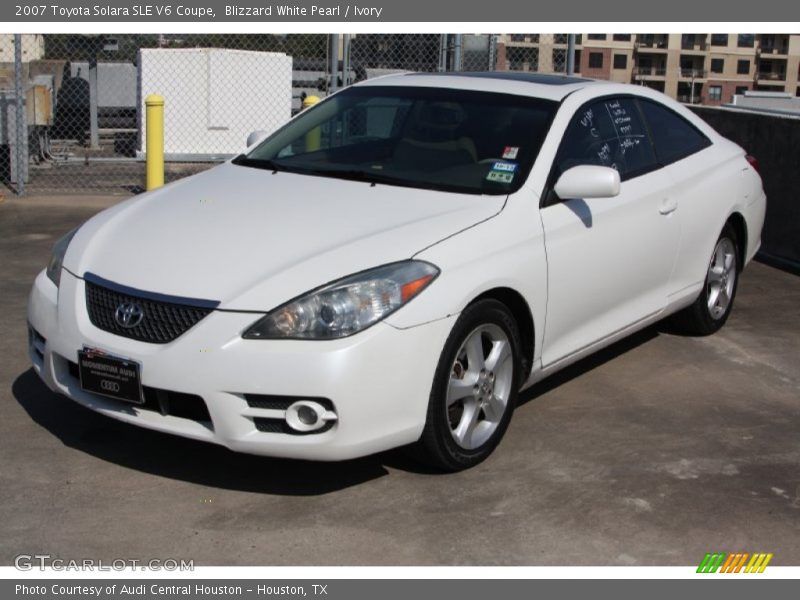 Blizzard White Pearl / Ivory 2007 Toyota Solara SLE V6 Coupe