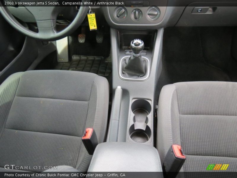 Campanella White / Anthracite Black 2008 Volkswagen Jetta S Sedan