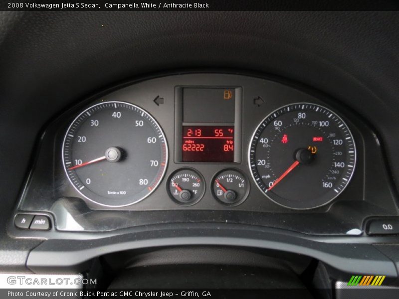 Campanella White / Anthracite Black 2008 Volkswagen Jetta S Sedan