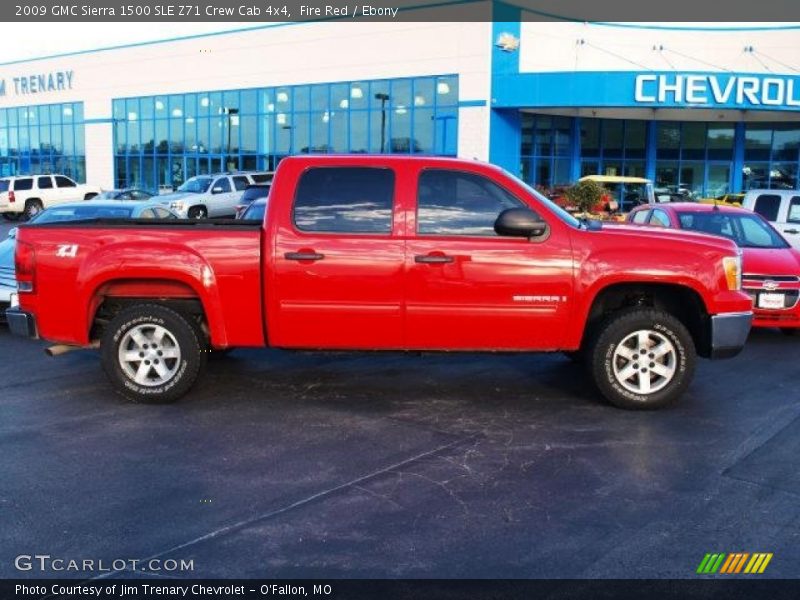 Fire Red / Ebony 2009 GMC Sierra 1500 SLE Z71 Crew Cab 4x4
