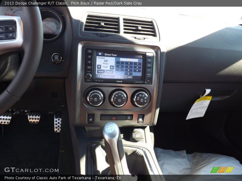Controls of 2013 Challenger R/T Classic