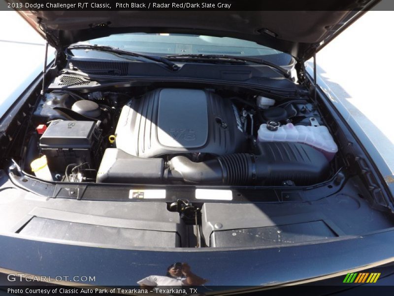 Pitch Black / Radar Red/Dark Slate Gray 2013 Dodge Challenger R/T Classic