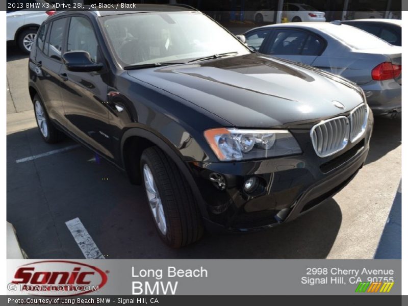 Jet Black / Black 2013 BMW X3 xDrive 28i