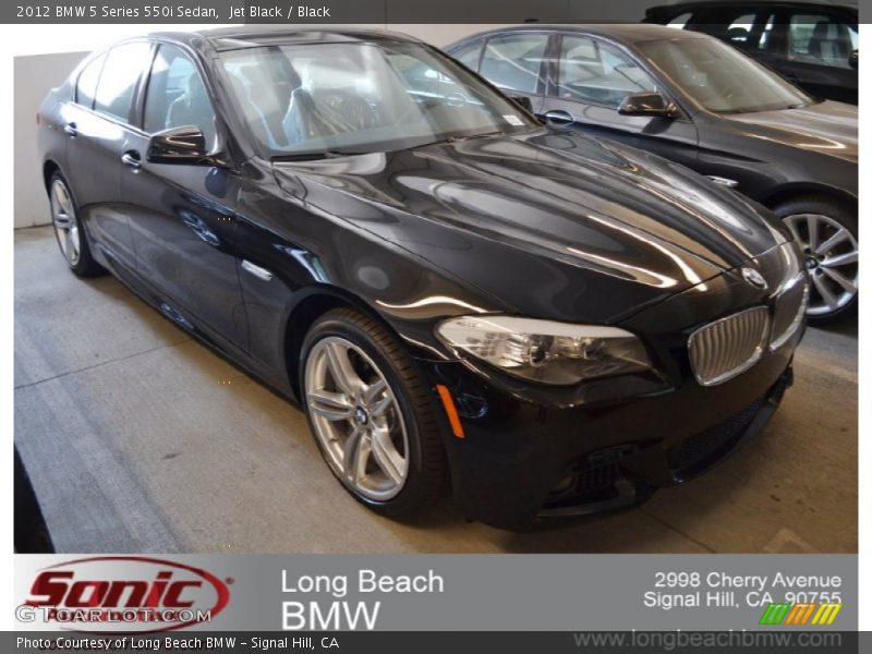 Jet Black / Black 2012 BMW 5 Series 550i Sedan
