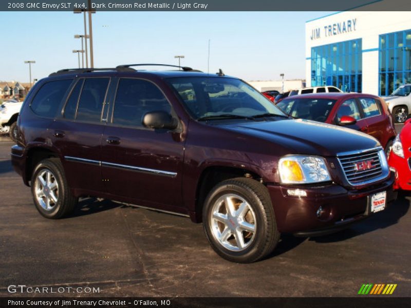 Dark Crimson Red Metallic / Light Gray 2008 GMC Envoy SLT 4x4
