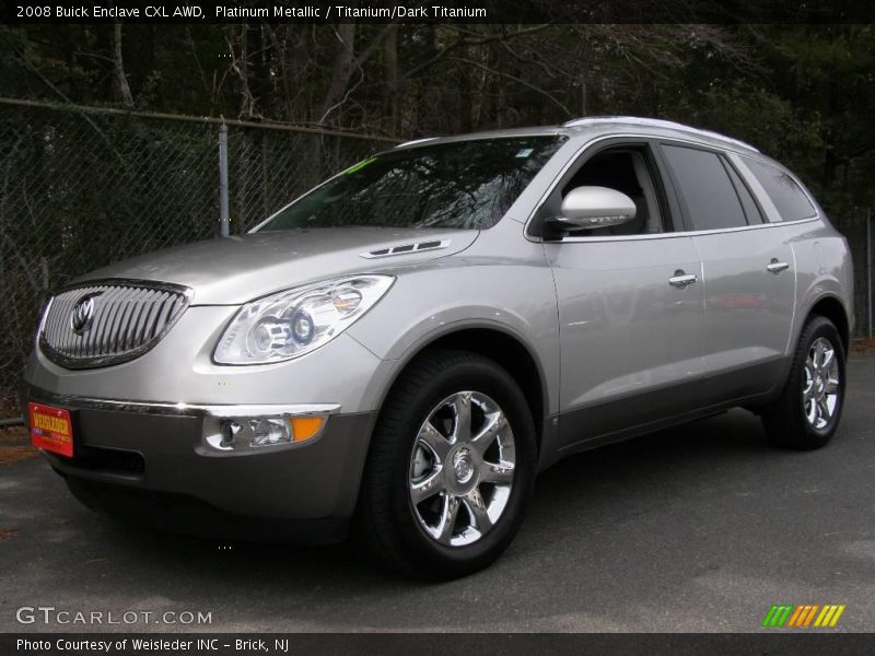 Platinum Metallic / Titanium/Dark Titanium 2008 Buick Enclave CXL AWD