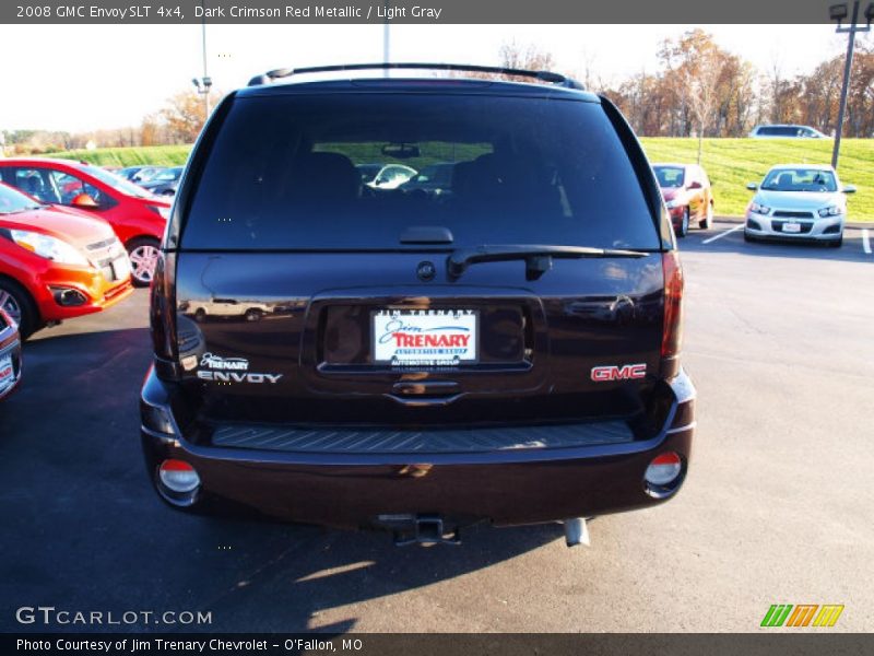 Dark Crimson Red Metallic / Light Gray 2008 GMC Envoy SLT 4x4