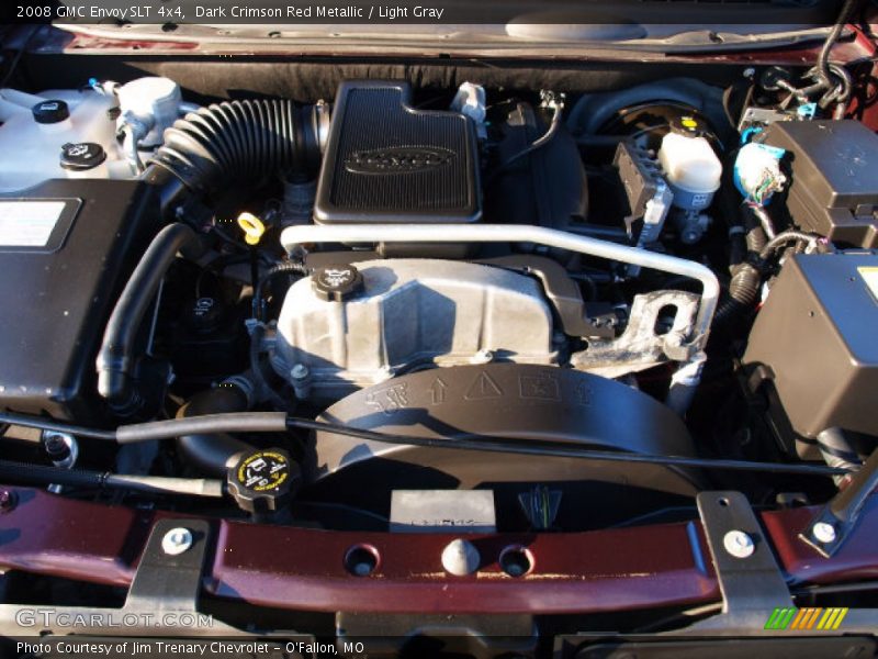 Dark Crimson Red Metallic / Light Gray 2008 GMC Envoy SLT 4x4