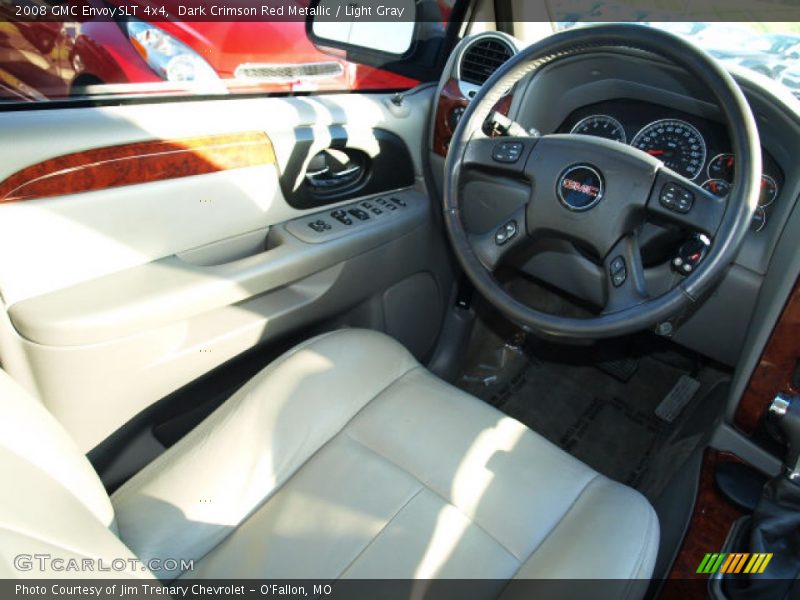 Dark Crimson Red Metallic / Light Gray 2008 GMC Envoy SLT 4x4