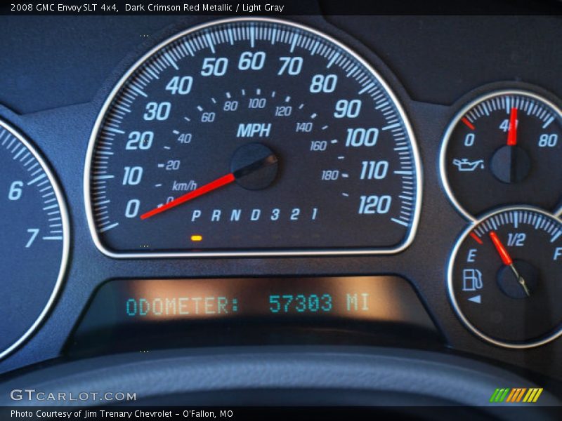 Dark Crimson Red Metallic / Light Gray 2008 GMC Envoy SLT 4x4